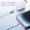 ROCK Simple Series 1m 27W USB-C / Type-C to 8 Pin Fast Charging Data Cable(White)