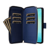 For Samsung Galaxy A06 Nine-card Slots Zipper Wallet Bag Leather Phone Case(Blue)