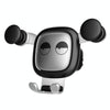 Big Eyes Pattern Gravity Cartoon Air Vent Car Mount Phone Holder(Silver)