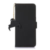 For Samsung Galaxy A56 5G Genuine Leather Magnetic RFID Leather Phone Case(Black)