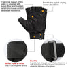 AK All-Purpose Outdoor Half Finger Gloves(Black)