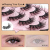 7pairs /Box Faux Eyelashes Natural Fluffy 3D Mink Lengthen Eyelashes M390