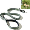Reflective Bungee Dog Lead | Green | Stretchy Nylon | Strong & Durable