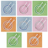 Children Speed Skipping Sports Rope, Style: 3 Sections 2.4m (White Pink)