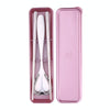 3 in 1 304 Stainless Steel Polished Portable Outdoor Tableware for Children(Rose Gold)