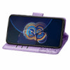 For Asus Zenfone 8 Flip Butterfly Love Flower Embossed Horizontal Flip Leather Case with Holder & Card Slots & Wallet & Lanyard(Light Purple)