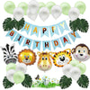 5170 Forest Animal Theme Children Birthday Decoration Balloon Set(Green)