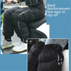 Electric Bicycle Winter Motorcycle Windshield Waterproof Warm Leg Cover Plus Velvet Padded Knee Pads, Size:60cm Standard(Black)