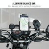 CS-859A3 Motorcycle Electric Vehicle Aluminum Alloy Extended Balance Bar Headlight Mobile Phone Bracket(Silver)