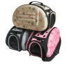 Grey Foldable Pet Carrier Bag for Small Dogs & Cats
