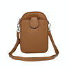 Universal Litchi Texture Phone Crossbody Bag Leather Case for 5.5-7.2 inch Phones(Brown)
