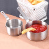 Stainless Steel Sauce Handle Mini Pot Seasoning Tools, Size:S(Silver)