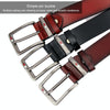 Dandali L8039 Men Casual Antique Pin Buckle Leather Belt Waistband, Length: 110-125cm (Coffee)