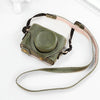 For Sony ZV-1F / ZV1M2 Full Body Camera PU Leather Case Bag with Strap (Green)