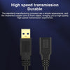 USB 3.0 Female To USB 3.0 Male PVC Cable, Length:0.3m(Black)