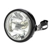 Motorcycle 7 Inch LED Headlamp Angel Ring Steering Function With Bracket(Shock Absorber Diameter 35-43MM)