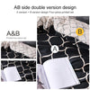 Luxury Bedding Black Marble Pattern Set Sanded Printed Quilt Cover Pillowcase, Size:200x230cm(Ouni)