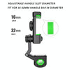 Motorcycle Spherical Compass Phone Holder, Handlebar without Light (Green)