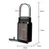 Wall Mounted Key Safe Box - 6 Key Capacity (Black)
