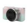 For Sony ZV-E10 Soft Silicone Protective Case (Pink Green)