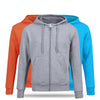 Zipper Cardigan Hooded Sweater Autumn Winter Fleece Coat Couple Sweatshirt, Size: XXXL(Red)