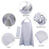 Cotton Multifunctional Nursing Towels Mimosa Nursing Towels Pregnant Women Nursing Slings(Ripple)