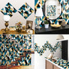 Geometric Pattern Staircase Wall Tile Sticker Kitchen Stove Water And Oil Proof Stickers, Specification: L: 20x20cm(HT-014 Light Gold)