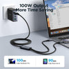 JOYROOM A21 100W Type-C to Type-C+8 Pin 2 in 1 Charging Cable, Length: 1.5m(Black)