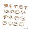 17pcs/set Bohemian Alloy Ring With Diamonds(SKU4832)