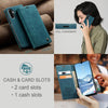 For Samsung Galaxy A26 CaseMe 013 Multifunctional Horizontal Flip Leather Phone Case(Blue)
