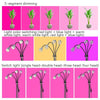 LED Plant Lamp With 1.6m Stand USB Remote Control Dimming Grow Light, Style: Three Head(Full Spectral)