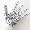 English Hand Massage Gloves Acupuncture Point Palm Reflex Zone Meridian Physical Therapy Gloves, Size: Average