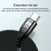 4 in 1 66W 6A USB to 8 Pin + Micro USB + Dual USB-C / Type-C Fast Charging Data Cable, Cable Length: 1.2m(Grey)