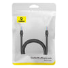 Baseus PCWL-A101 High Speed CAT5 Gigabit Ethernet Round Cable, Length:2m(Black)
