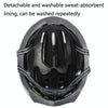 PROMEND TK-12H15 Mountain Bike USB Magnetic Goggles Helmet With Warning Light, Size: L(Black Red)