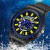 SANDA 3207 Fashion Waterproof  Electronic Sports Watch(Blue+Grey)