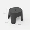 Household Bathroom Row Stools Plastic Stools Thickened Low Stools Square Stools Small Benches, Colour: Black Children