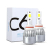 2 PCS 9006 18W 1800 LM 8000K IP68 Casnbus Constant Current Car LED Headlight with 2 COB Lamps, DC 9-36V(Ice Blue Light)