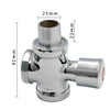 Stool Flush Valve Urinal Delay Valve Hand Press Flush Valve, Style:25 mm Copper Small