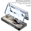 For Samsung Galaxy Z Fold6 GKK Integrated PC Phone Case with Pen Slot, Include Pen(Black)