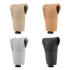 Universal Nonslip Breathable Genuine Leather Car Gear Shift Knob Cover(Beige)