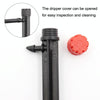 FH-118 13cm Adjustable 8 Holes Ground Plug Dripper Garden Irrigation System Watering Nozzle(Red Hat)