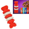 Small Red Rubber Dog Chew Toy - Teeth Cleaning & Training (12cm)