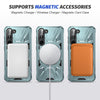 For Samsung Galaxy S25+ 5G MagSafe Magnetic Shockproof Phone Case with Ring Holder(Green)