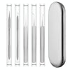5pcs /Set Acne Needle Stainless Steel Acne Clamp Squeeze Acne Blackhead Tool