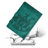 For Amazon Kindle Paperwhite 12th Gen 2024 Cats Embossed Leather Smart Tablet Case(Light Blue)