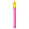 LED Electronic Candle Lights Flameless Long Rod Christmas Candle, Spec:Flashing Yellow Light-Pink