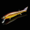 HENGJIA JM 011-X 6# 12cm 13.5g Multi-section Plastic Hard Baits Artificial Fishing Lures with Treble Hook, Random Color Delivery