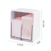 HZ006 Desktop Transparent Double-Layer Cotton Swabs And Dustproof Storage Box With Lid(White)