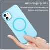 For iPhone 12 MagSafe Frosted Translucent TPU + PC Full Coverage Phone Case(Blue)